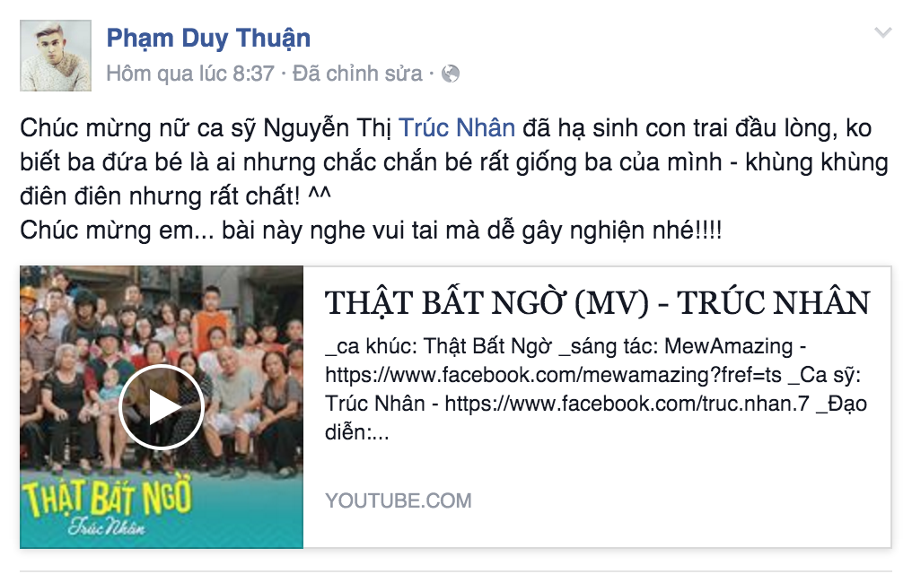 Sao Việt hào hứng chia sẻ MV mới của Trúc Nhân - Tin sao Viet - Tin tuc sao Viet - Scandal sao Viet - Tin tuc cua Sao - Tin cua Sao